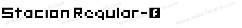 Stacion Regular字体转换